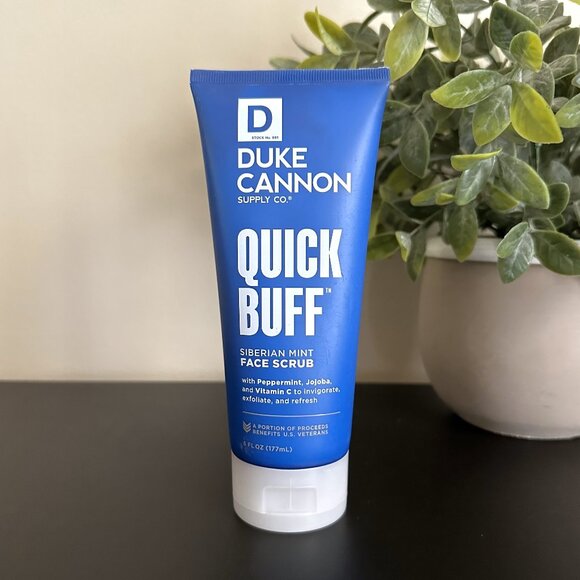 Duke Cannon QUICK BUFF Face Scrub Siberian Mint 6 oz Peppermint Jojoba Vitamin C - Picture 1 of 2